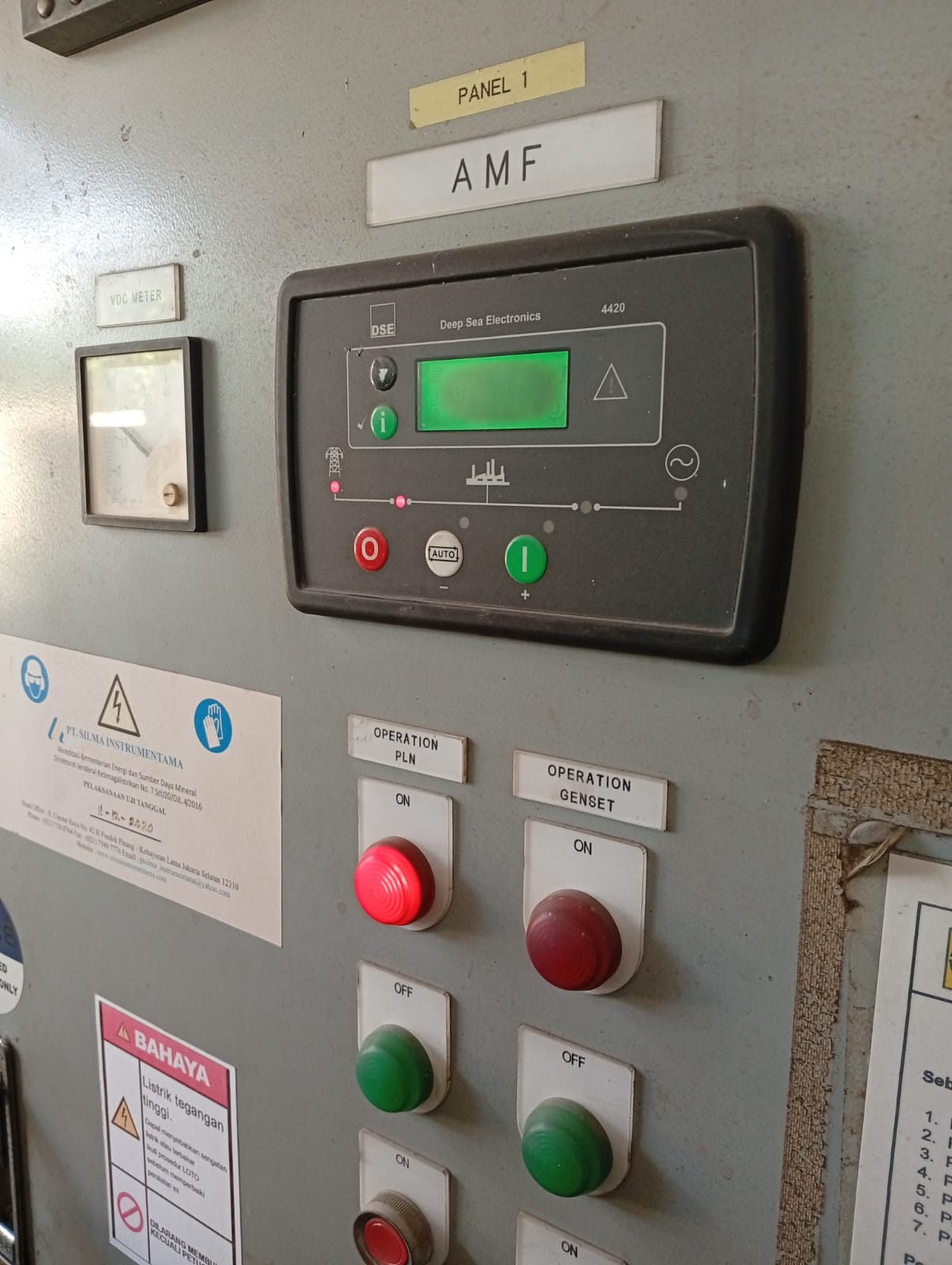 Maintenance dan perbaikan genset + pengecekan grounding – 7